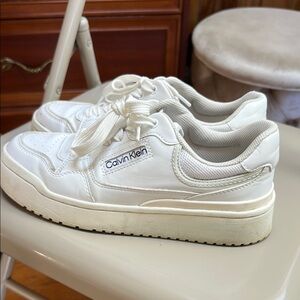 Calvin Klein Cream Casual Sneakers